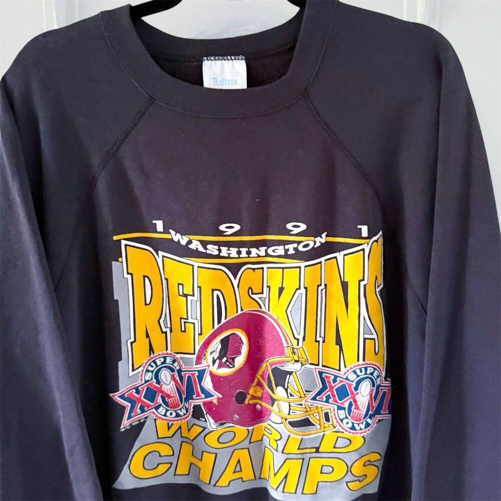 Vtg 1992 Washington Redskins Superbowl Champions Football Pullover Sweatshirt 2X